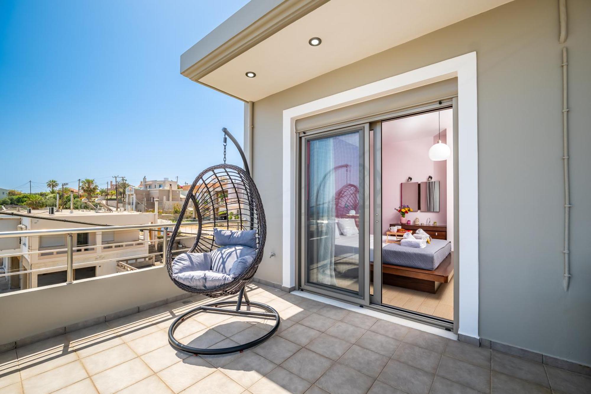 Aria Sea View, Chania Stalos Exterior foto