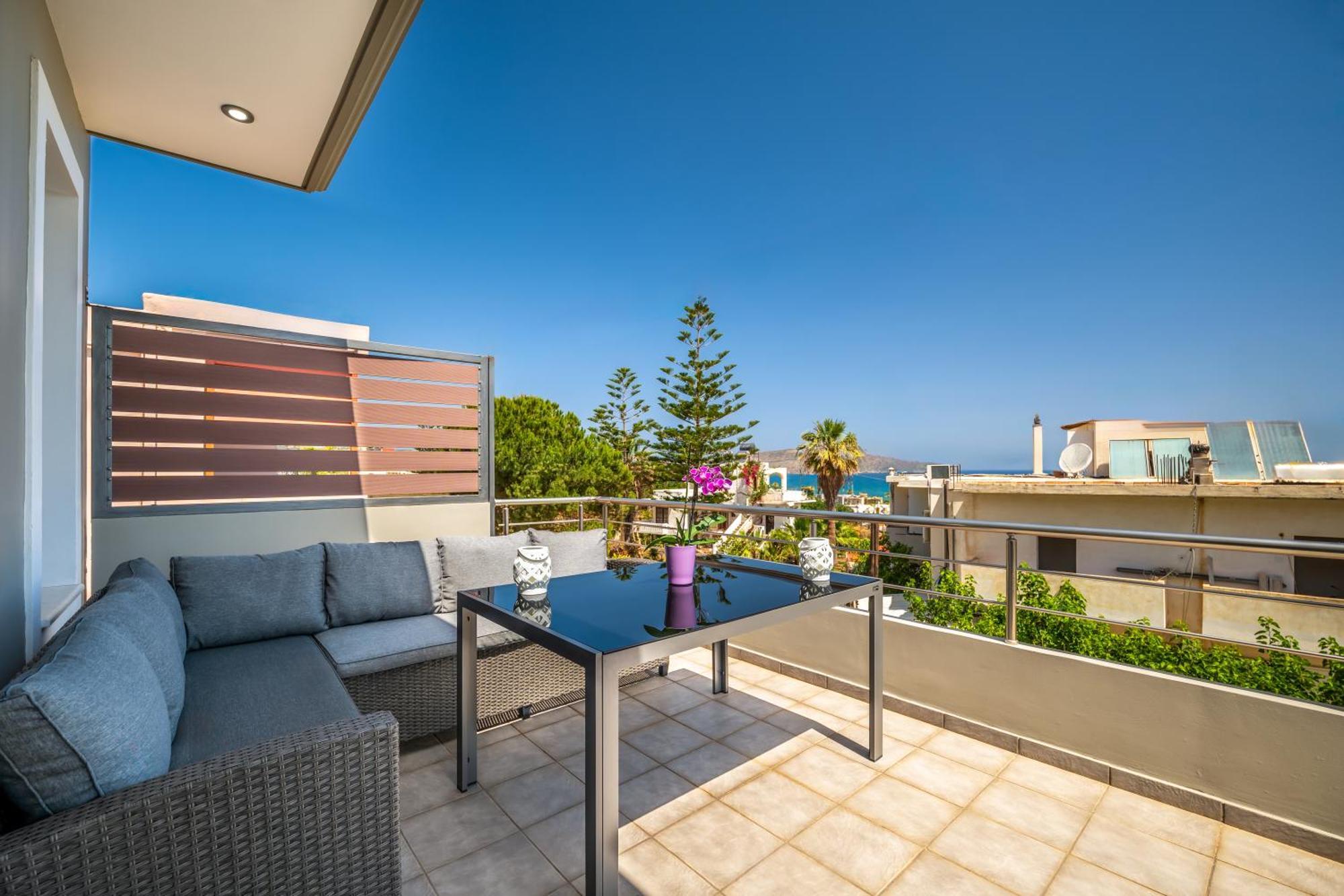 Aria Sea View, Chania Stalos Exterior foto